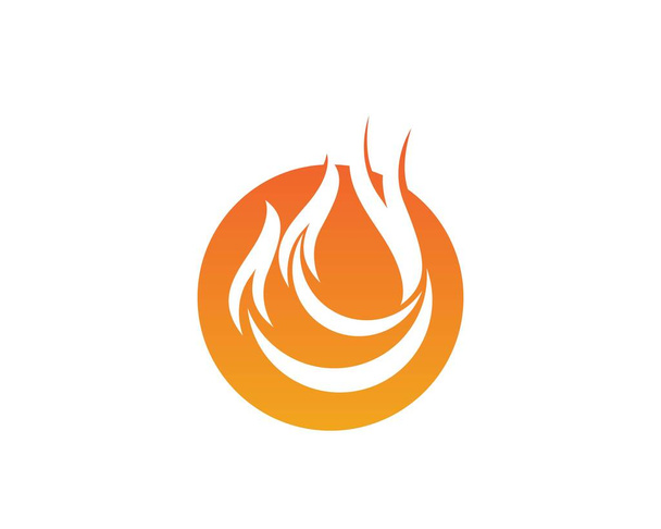 Векторный шаблон логотипа Fire Flame - Вектор,изображение