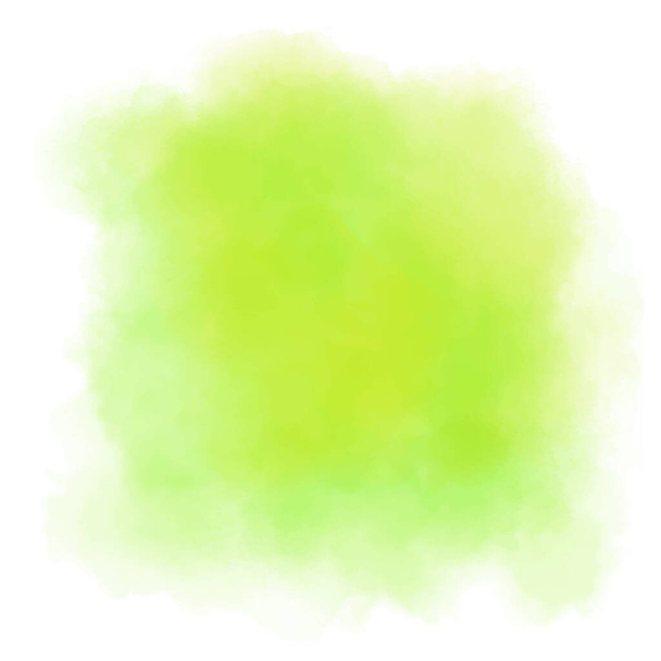 Φόντο ασβέστη με ζουμερά χρώματα. Οθόνη ακουαρέλας ιδανική ως υφή για τη φύση, τροπική και φρουτώδη ζωγραφική. Πράσινος-κίτρινος λεκές νερού. Αφηρημένη vector paint splash, απομονωμένη σε λευκό φόντο. - Διάνυσμα, εικόνα