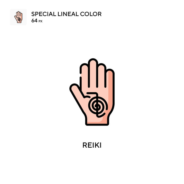 Reiki Special lineal color icon. Illustration symbol design template for web mobile UI element. Perfect color modern pictogram on editable stroke. - Vector, Image