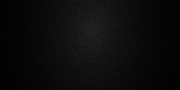 Fekete vászon szövet texturált háttér - Vektor, kép