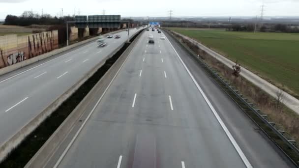 autostrady, widok z góry - Materiał filmowy, wideo