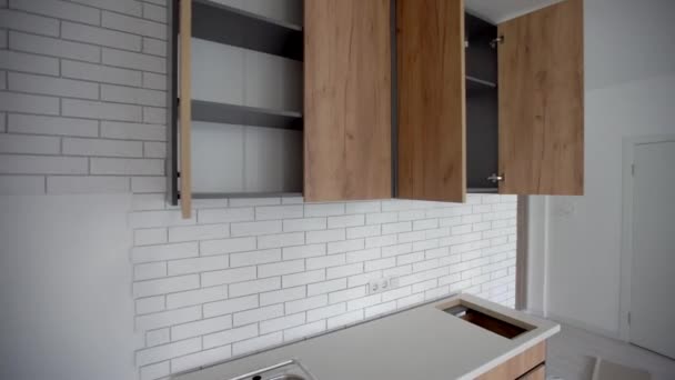 Mejora del hogar Cocina Remodelación vista instalada en una nueva cocina - Imágenes, Vídeo