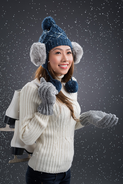 γυναίκα όμορφη χειμώνα - Φωτογραφία, εικόνα