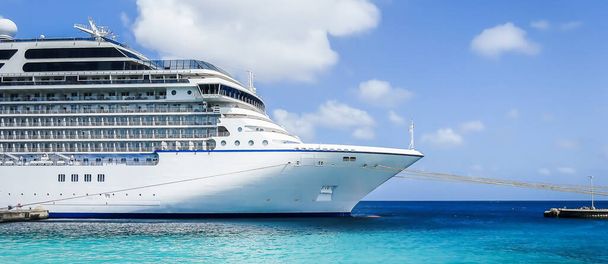 Cruise ship side view banner. - Photo, Image