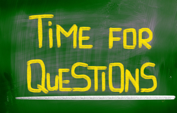 Time For Questions Concept - Foto, Bild