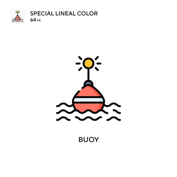 Buoy Special lineal color icon. Illustration symbol design template for web mobile UI element. - Vector, Image