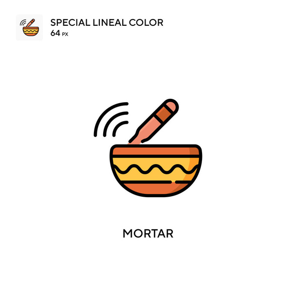 Mortaio Speciale icona di colore lineare. Modello di disegno simbolo illustrazione per elemento web mobile UI. - Vettoriali, immagini