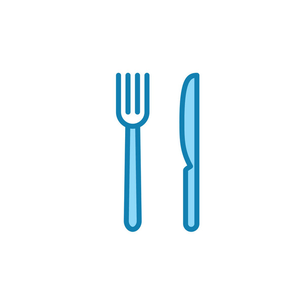 Ilustración Vector gráfico del icono del restaurante. Ajuste para la comida, comer, cenar, almuerzo, etc.. - Vector, Imagen
