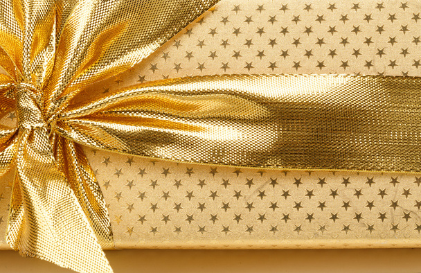 detail of golden ribbon - Photo, image