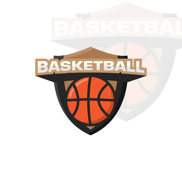 Basketbol logosu ve ikon vektör çizim şablonu - Vektör, Görsel