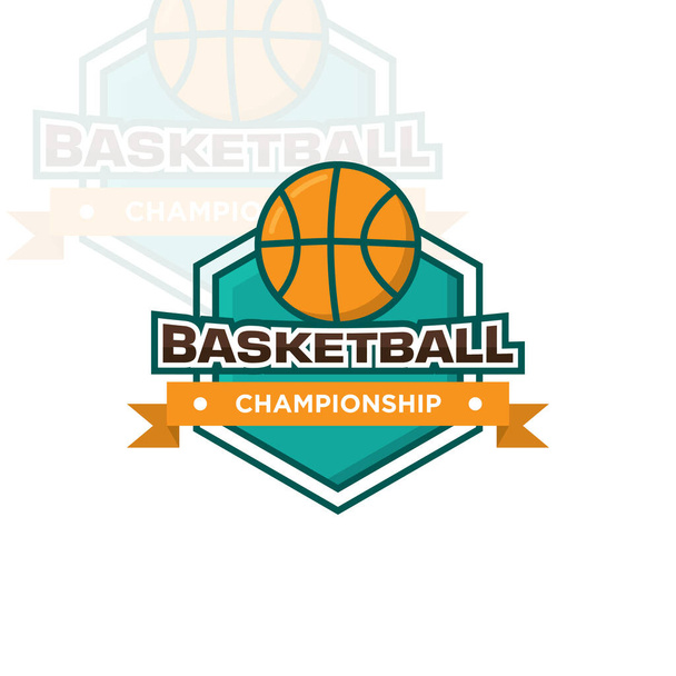 バスケットボールロゴとアイコンベクトルイラストデザインテンプレート - ベクター画像