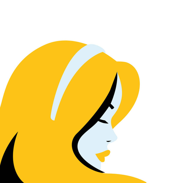 σέξι ξανθιά γυναίκα σε στυλ κόμικ vector design - Διάνυσμα, εικόνα