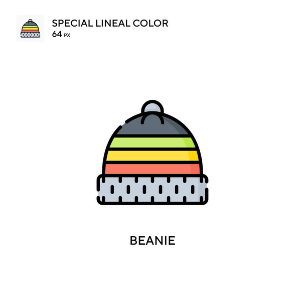 Beanie Különleges lineáris szín ikon. Illusztráció szimbólum design sablon web mobil UI elem. - Vektor, kép