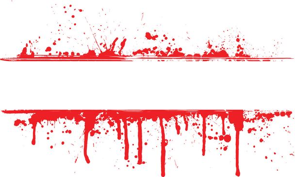 Blood splat border - Vector, Image