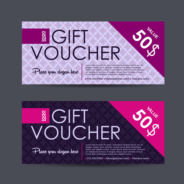 gift voucher discount banner template - Vector, Image
