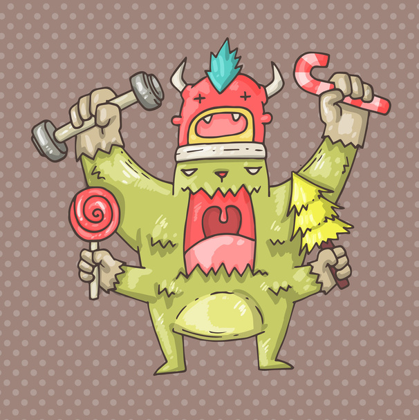 Forest monster - Vector, Image