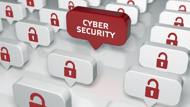 Datenschutzkonzept für Unternehmen im Bereich Cyber-Sicherheit.  - Foto, Bild
