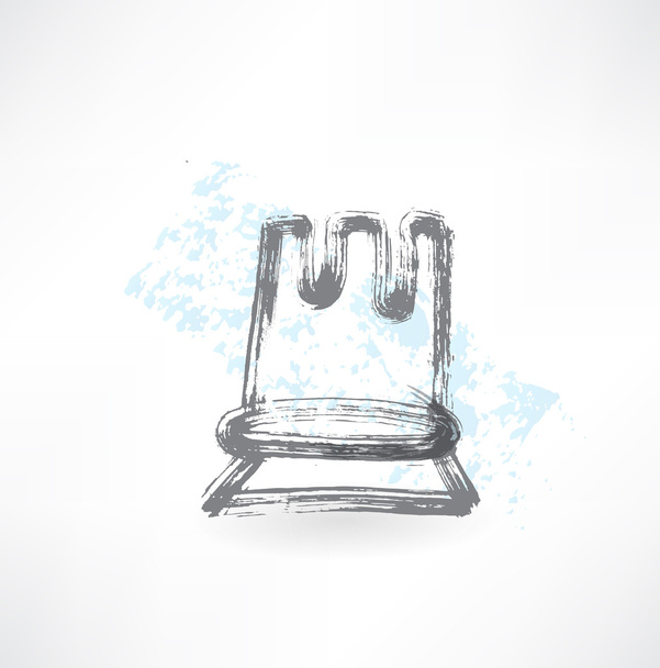 Chess rook icon - Vetor, Imagem