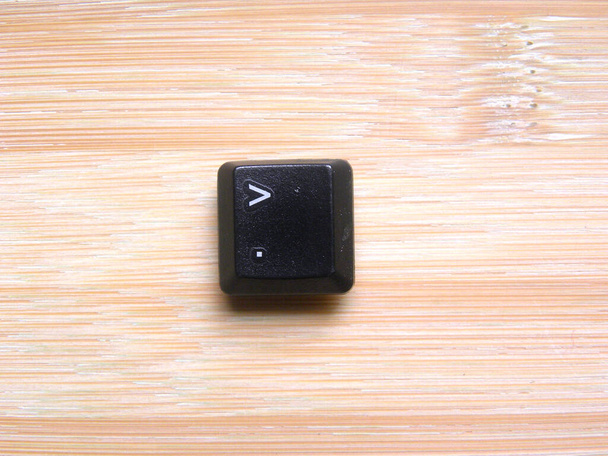 Color negro Mayor que la tecla del teclado de la computadora - Foto, Imagen