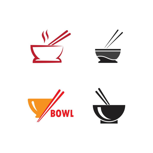 ciotola cibo vettore icona disegno illustrazione - Vettoriali, immagini