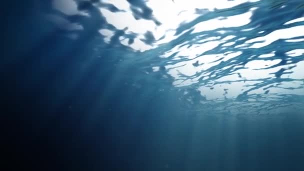 Oceaan oppervlaktewater van binnen - Video