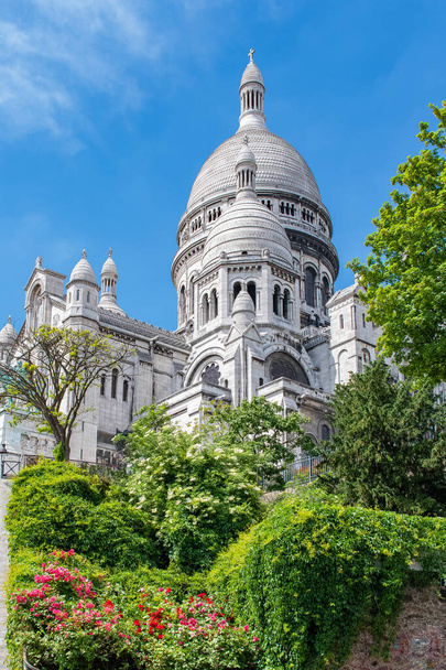 Paris, Basílica Sacre-Coeur, famoso monumento em Montmartre - Foto, Imagem
