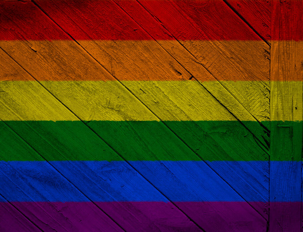 LGBT. O arco-íris está na textura. Modelo. Conteúdo para o designer. - Foto, Imagem