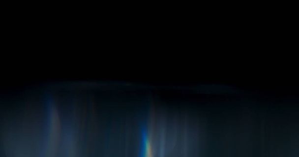 Spettro luce brillamento sovrapposizione Prisma arcobaleno luce brillamenti sovrapposizione su sfondo nero - Foto, immagini