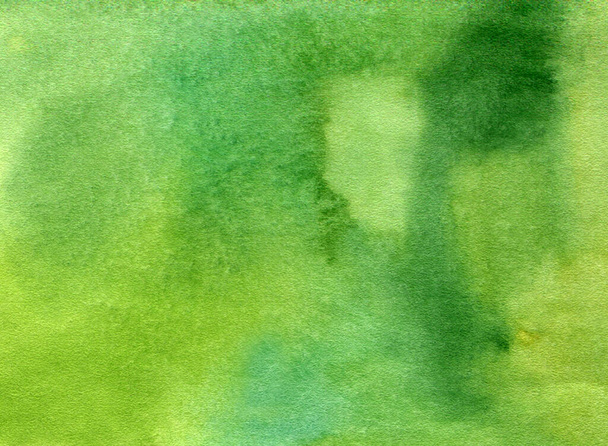  Abstract grass green watercolor background. Hand drawn backdrop. Painting for your graphic design, banner, or poster and have copy space for text - Fotografie, Obrázek