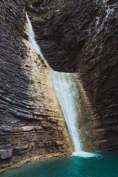 Natural cascade in Oros Bajo, Aragon - Foto, Imagem