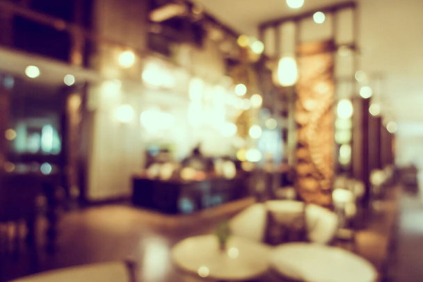 Αφηρημένη θολούρα και defocus εστιατόριο και καφετέρια εσωτερικό καφέ για φόντο - Φωτογραφία, εικόνα