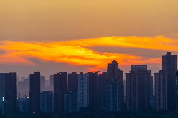 Hubei Wuhan summer city skyline scenery - Photo, Image