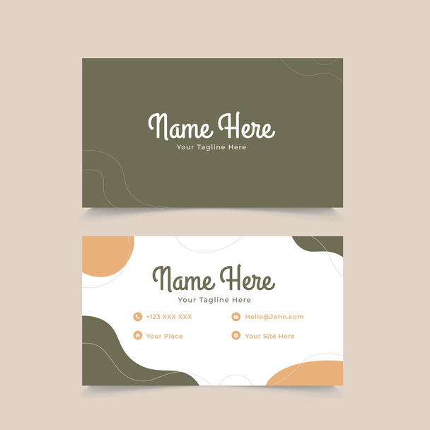 Abstract business card template - Vector, Image