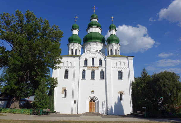 Tarihi Hıristiyan mimarisi, Yeletskyi Dormition Manastırı, Chernihiv, Ukrayna - Fotoğraf, Görsel