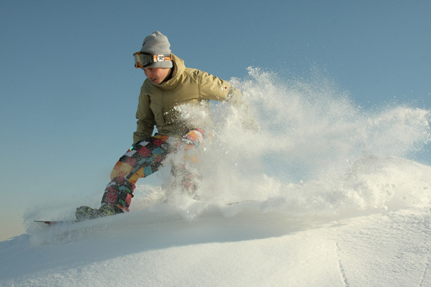 extreme snowboarden - Foto, afbeelding