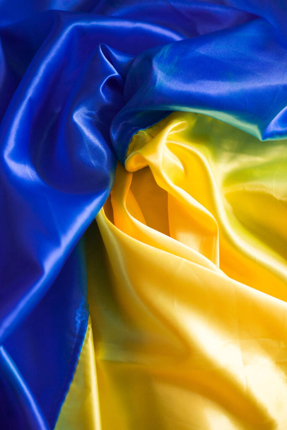 Ukrajinská vlajka Den nezávislosti spolupráce UA. Kvalitní fotografie - Fotografie, Obrázek