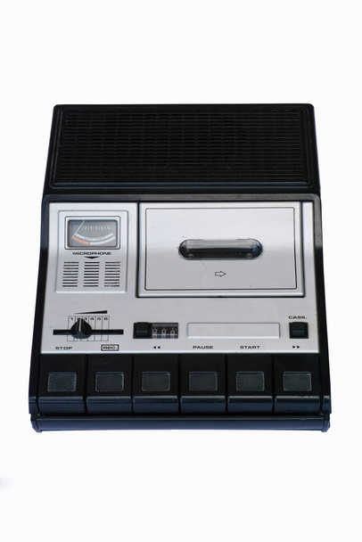 monophonic portable cassette recorder, vintage techhnology - Photo, Image