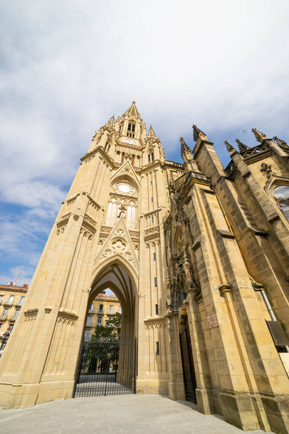 Buen Pastor Cathedral in the city of San Sebastian, Basque Country, Spain. - 写真・画像
