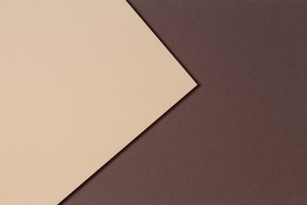 Astratto colore carta geometria composizione sfondo con toni beige e marrone - Foto, immagini