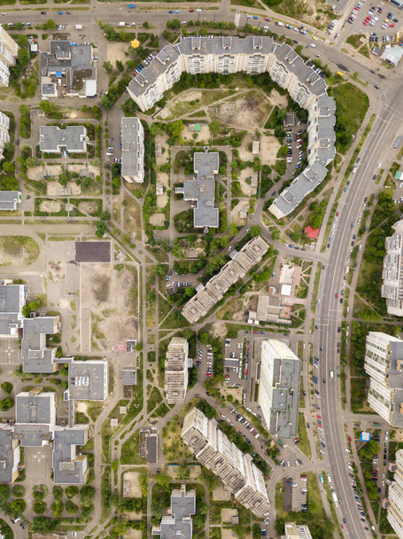Arquitectura de Kiev, vista superior del techo. - Foto, Imagen