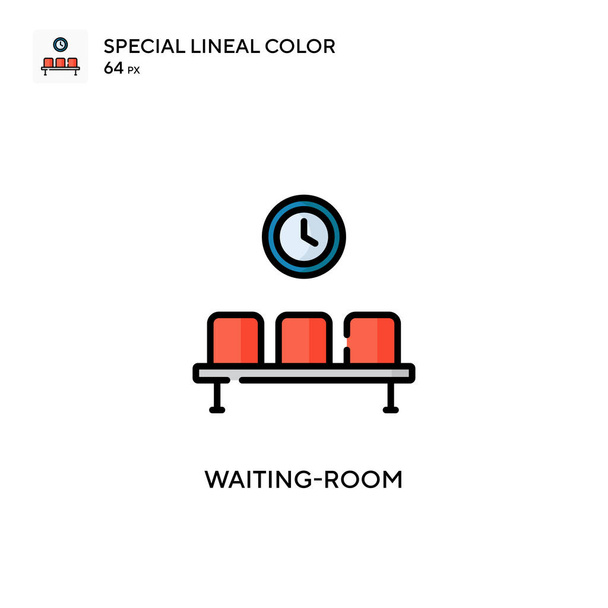 Reiting-room Special lineal color icon. Шаблон оформления символов иллюстрации для веб-мобильного пользовательского элемента. Идеальный цвет современной пиктограммы на редактируемый штрих. - Вектор,изображение