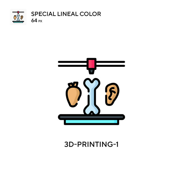 3d-printing-1 Icona speciale a colori lineari. Illustrazione modello di design simbolo per elemento web mobile UI. Pittogramma moderno a colori perfetto sul tratto modificabile. - Vettoriali, immagini