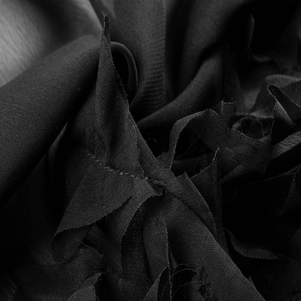 Texture. Contexte. Contexte. Tissu noir et blanc - Photo, image