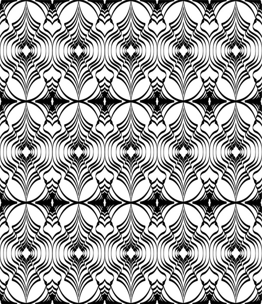   black and white seamless pattern - Вектор, зображення