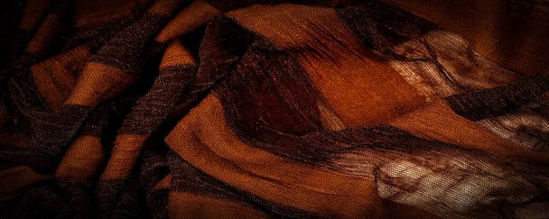 Texture, fond, design, tissu léger en soie transparente marron, matière Soft-touch est disponible dans un arc-en-ciel de couleurs pour se fondre avec les derniers développements de vos projets - Photo, image