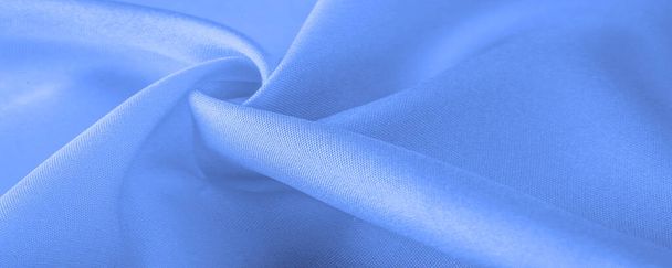 Hintergrund, Textur, Muster, blauer Seidenstoff, marineblau, saphirin azurblau, homo - Foto, Bild
