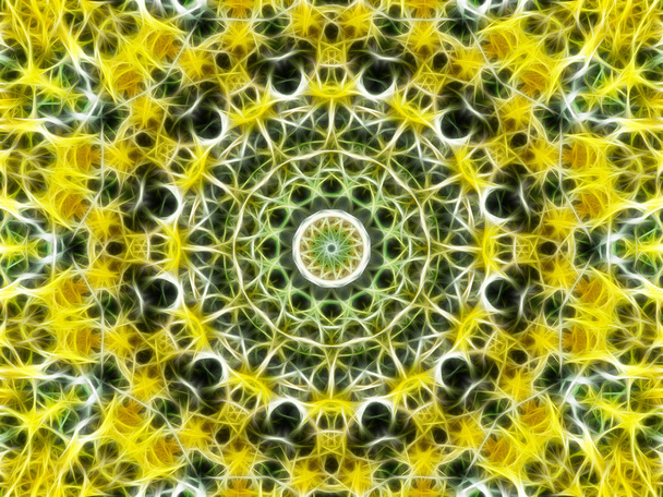 Mandala amarelo brilhante
 - Foto, Imagem
