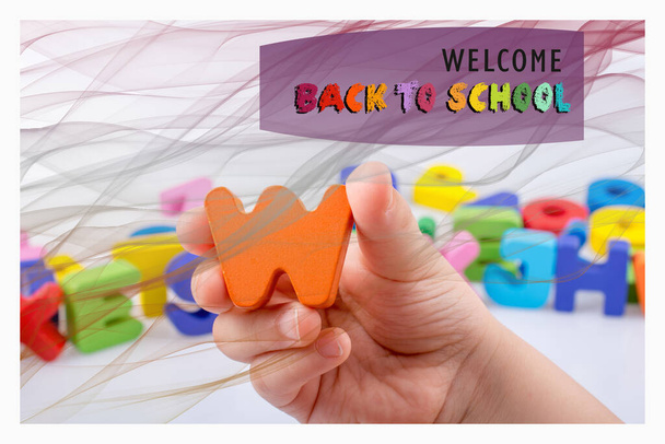 Back to school, education background  for invitation, promotion poster, banner - Фото, зображення