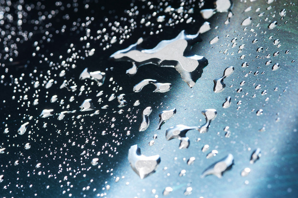 Drops of water on glass - Photo, image