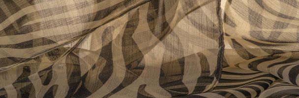 Collection of textural background, silk fabric, zebra skin in the African style. For the designer, sketch layout, decorator entourage. - Photo, Image